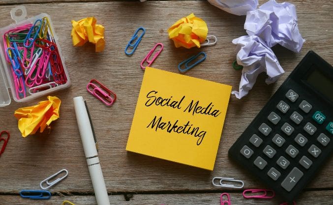 social media post to market your school